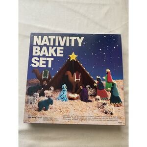 VTG Fox Run Nativity Scene Cookie Cutters Bake Manager Jesus Camel Christmas